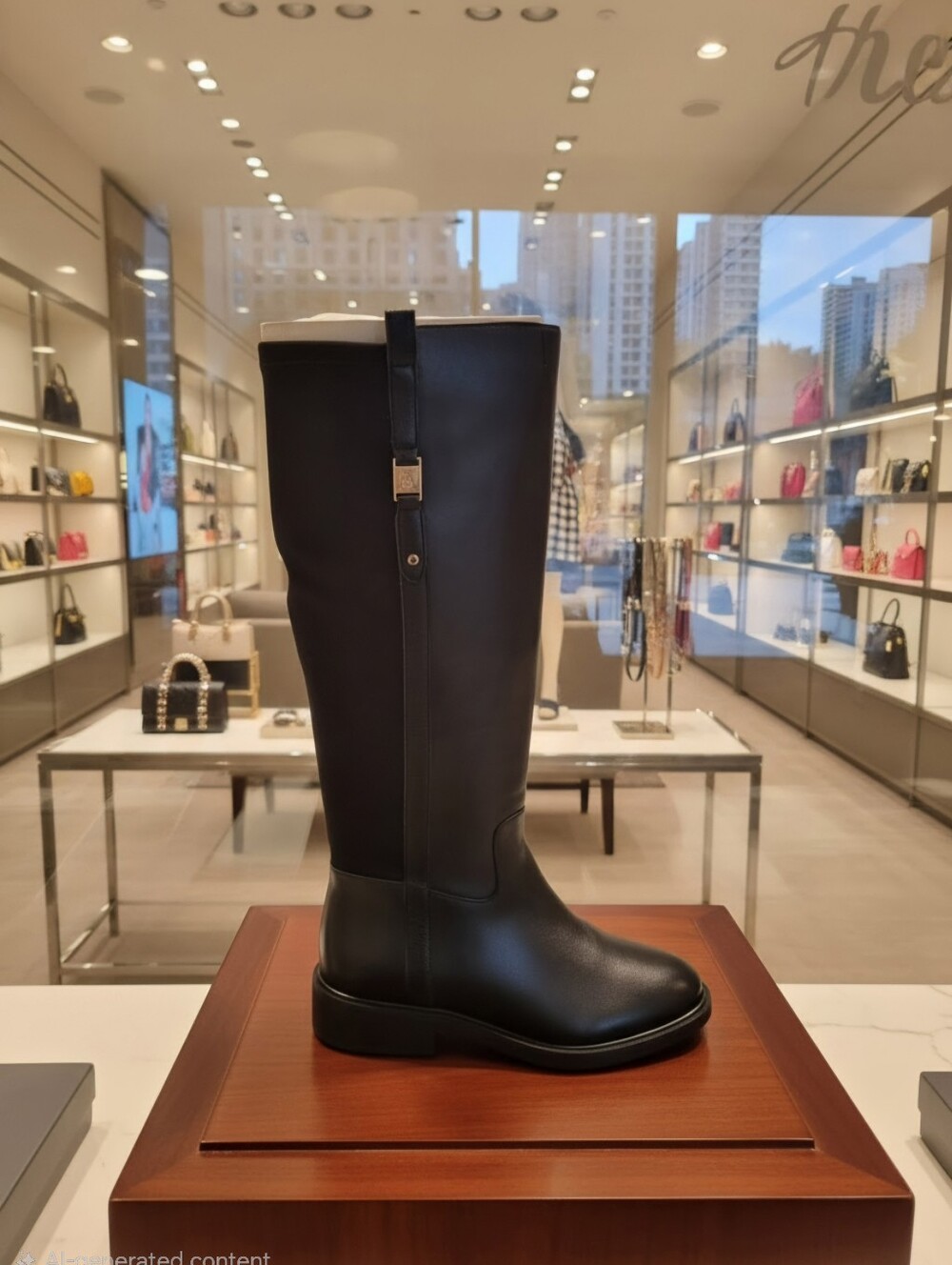 VINCE CAMUTO ANNORA WOMEN'S SZ 6.5 M LEATHER TALL BOOTS NWB $279